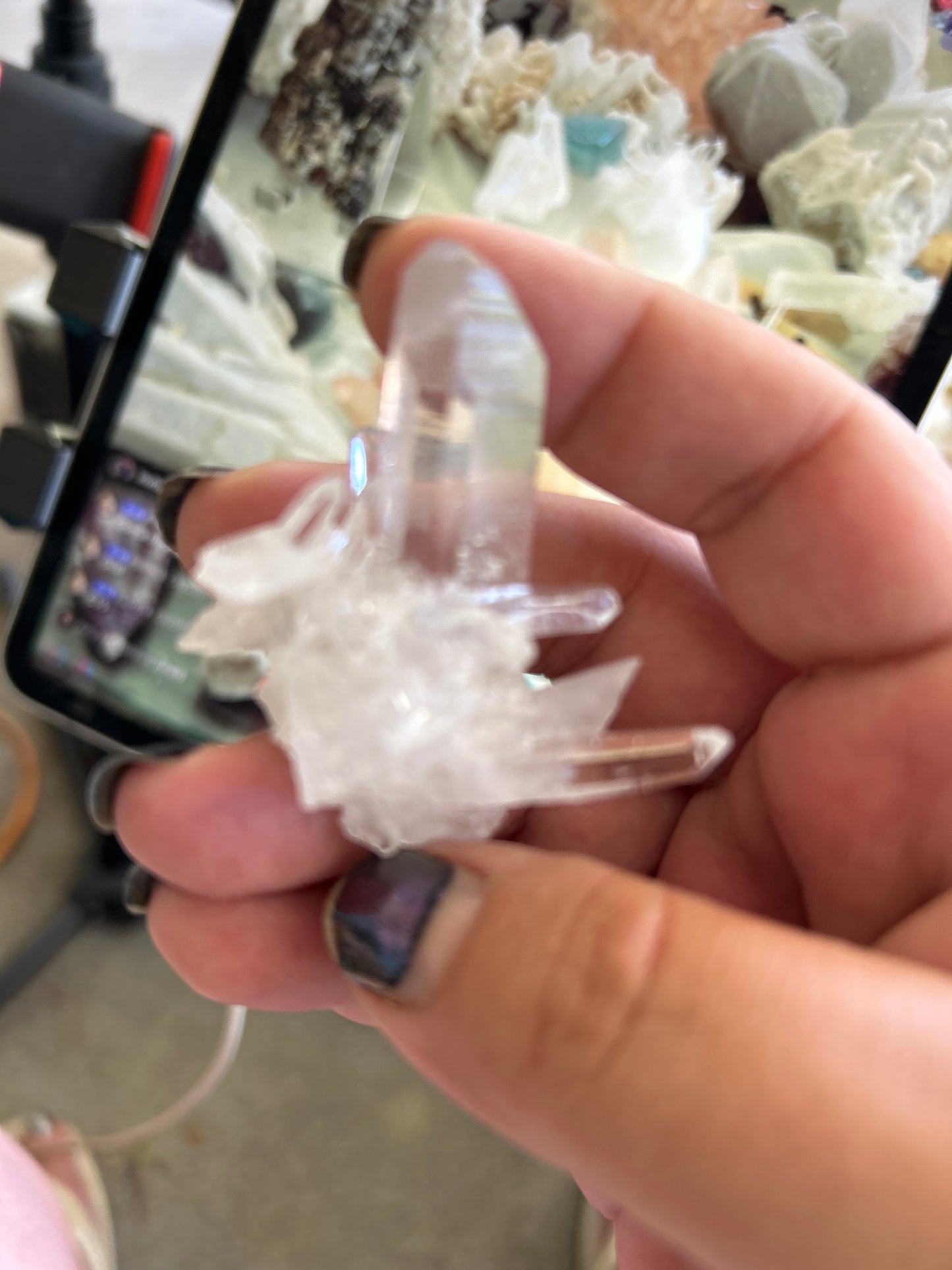 Black quartz point Patricia