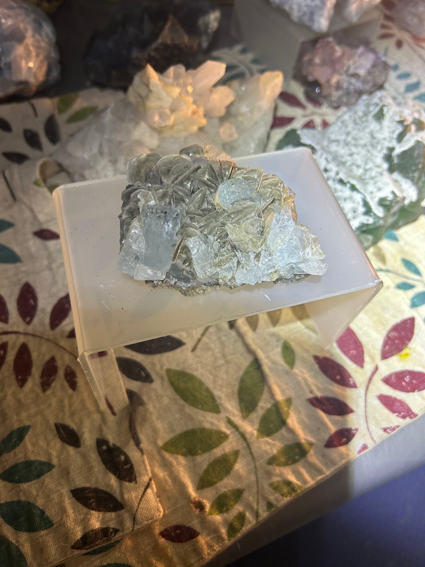 Aquamarine and Mica Cluster