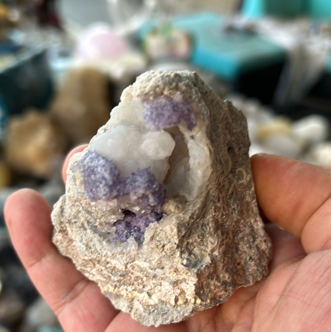 Purple tanzanite fluorite Christie
