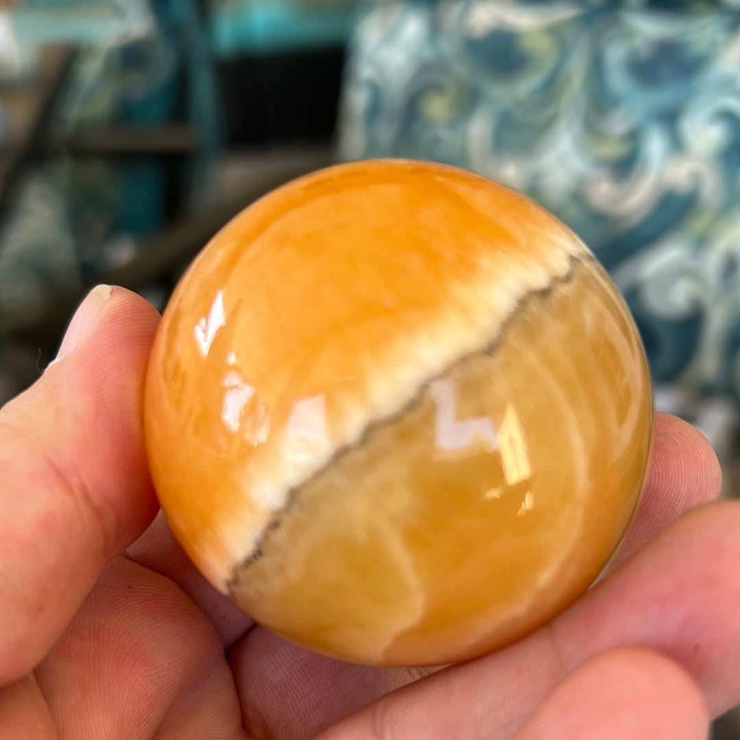 Orange calcite Shere sarah