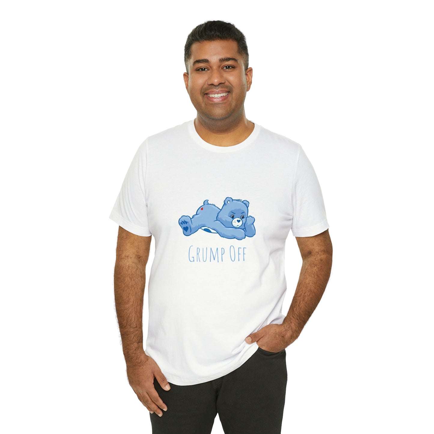 Cute Mood Grumpy Bear Grump Off Unisex Jersey Short Sleeve Tee