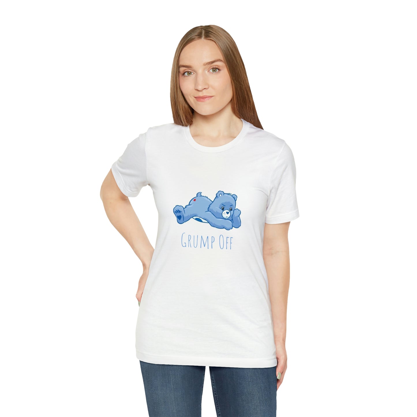 Cute Mood Grumpy Bear Grump Off Unisex Jersey Short Sleeve Tee