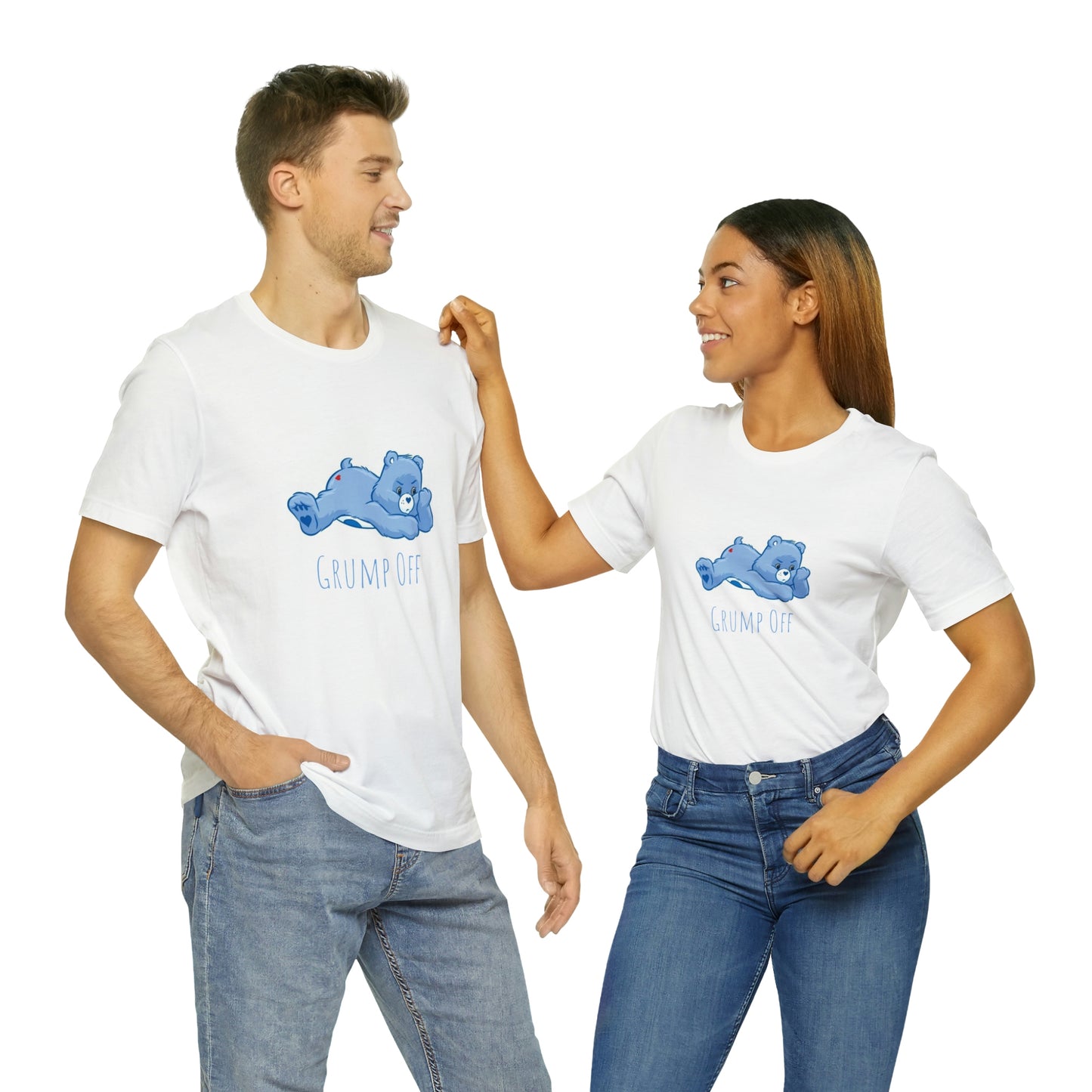 Cute Mood Grumpy Bear Grump Off Unisex Jersey Short Sleeve Tee