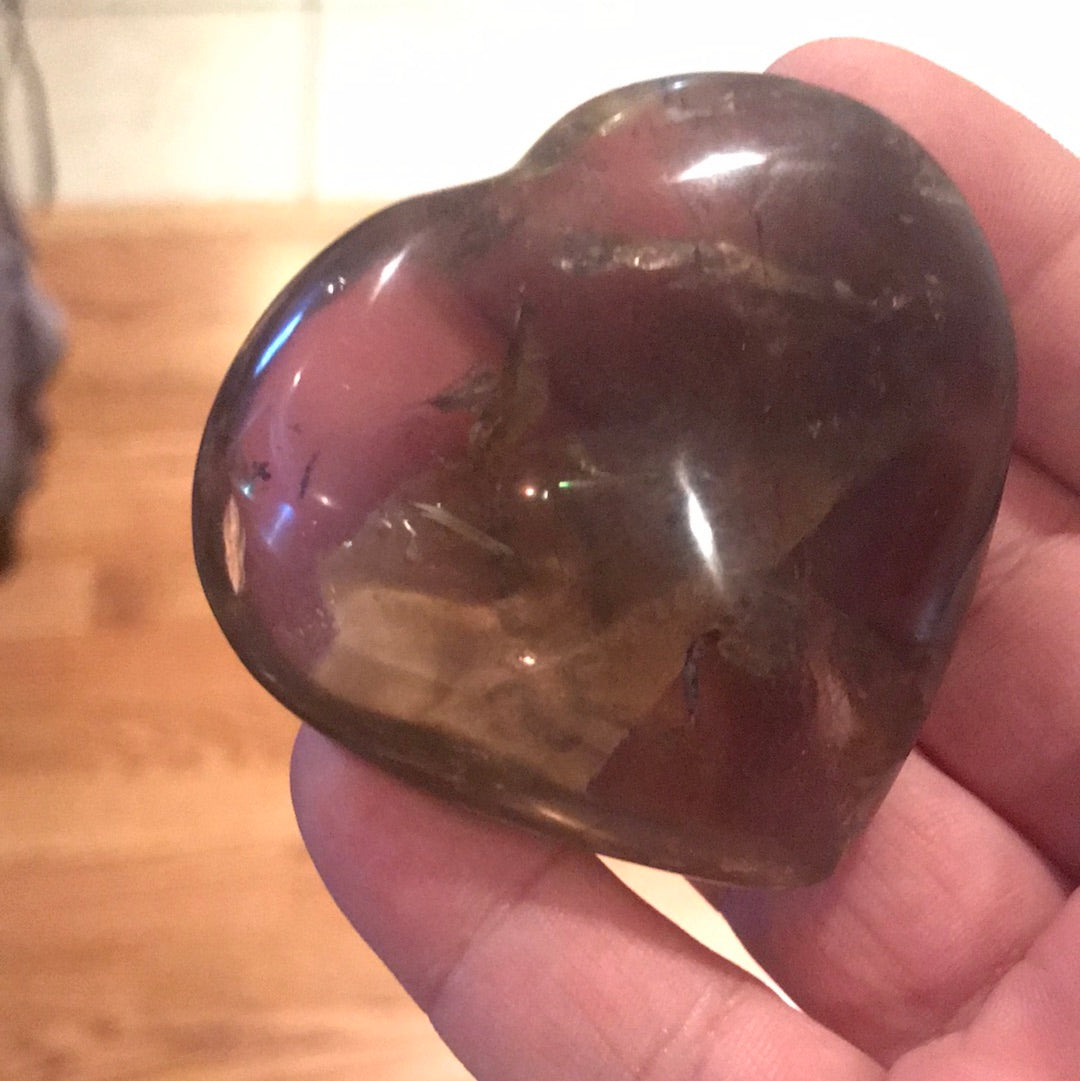 S13 Smokey Quartz Heart