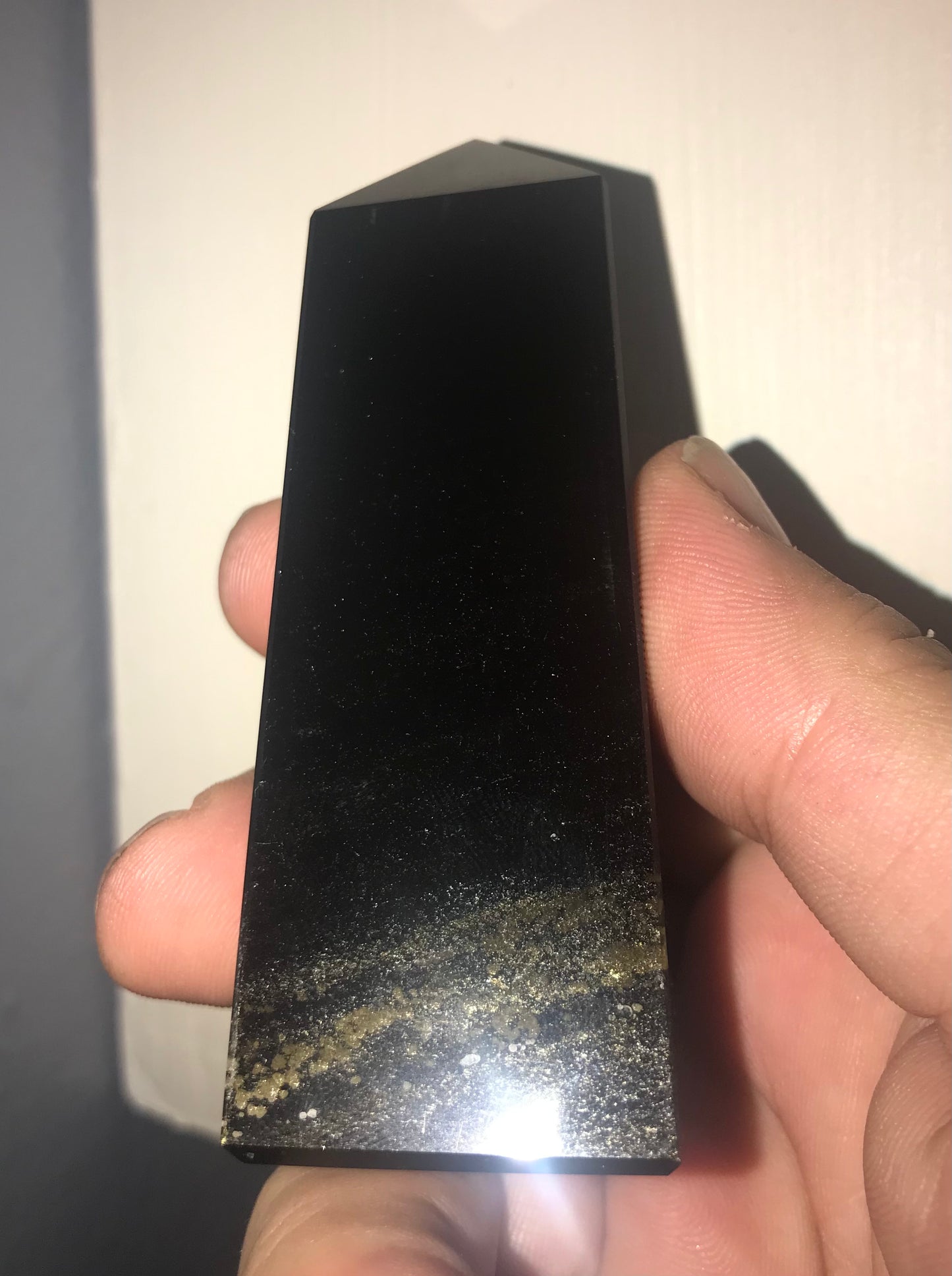 Small Gold Obsidian Tower