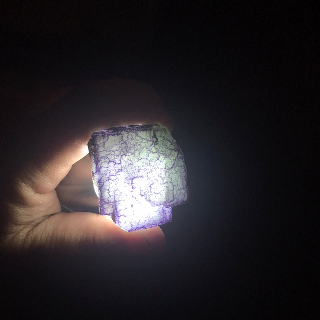 Purple side fluorite Dana