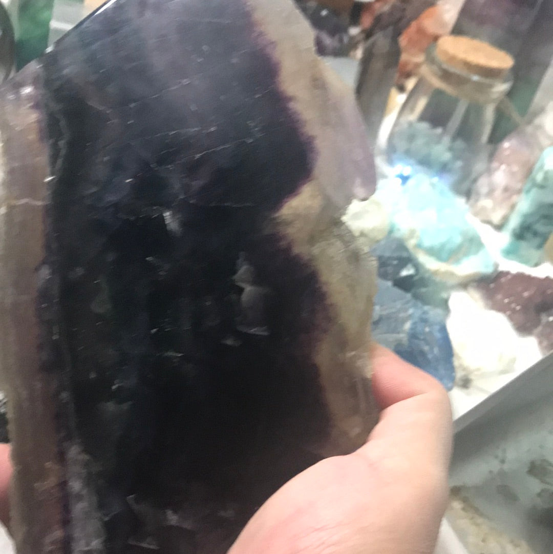 Tanzanite fluorite and rainbow fluorite slab itsmylife