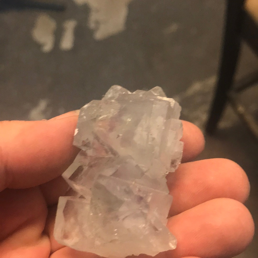 Green and clear fluorite X-ray