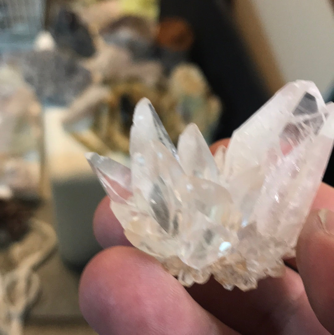 Smokey Citrine intuitive clear calcite