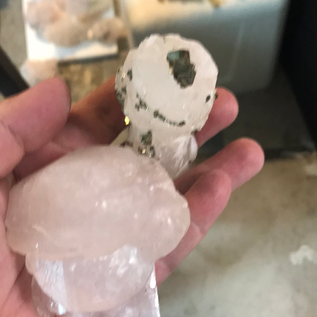 Pink calcite sagittarian