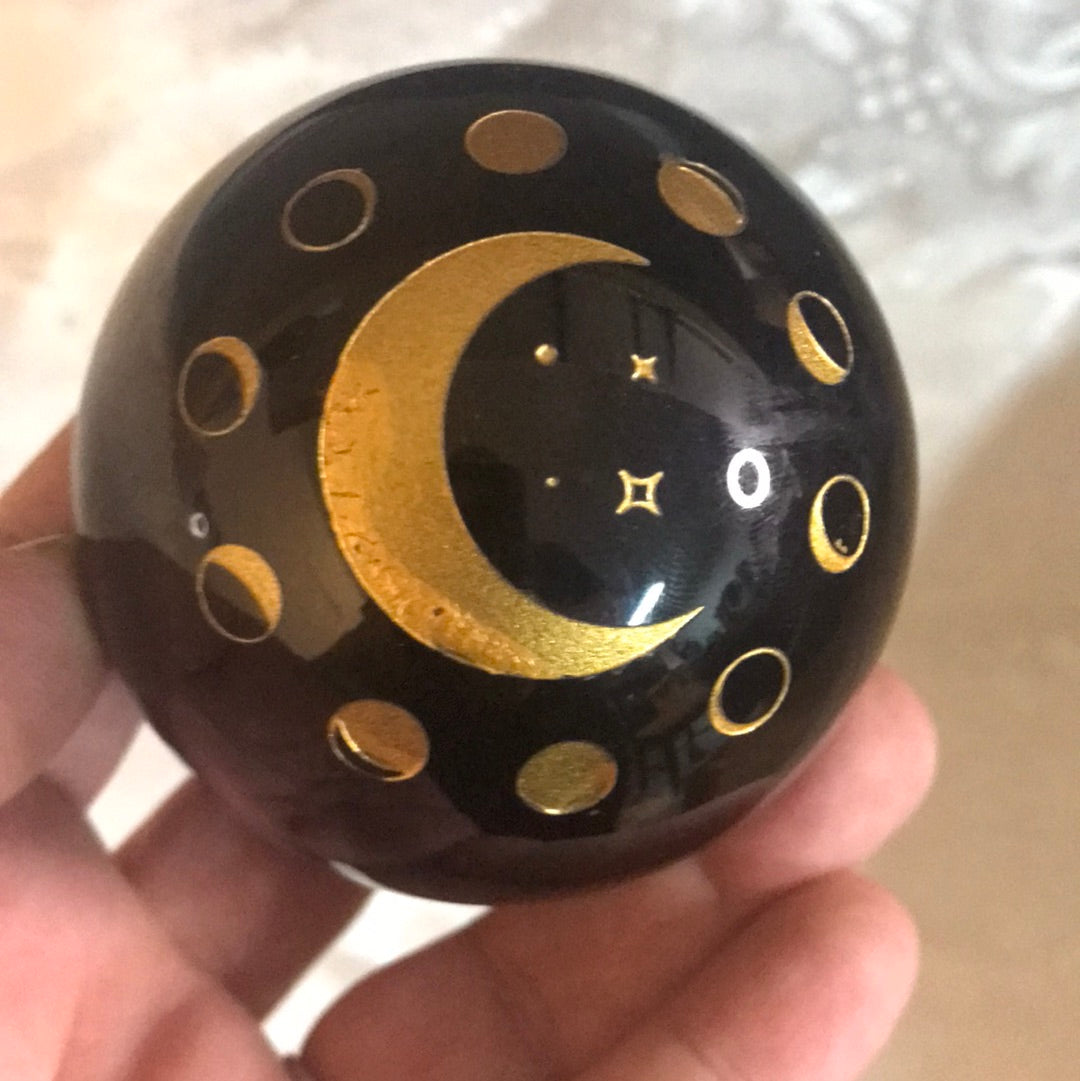 Obsidian sphere moon cycle