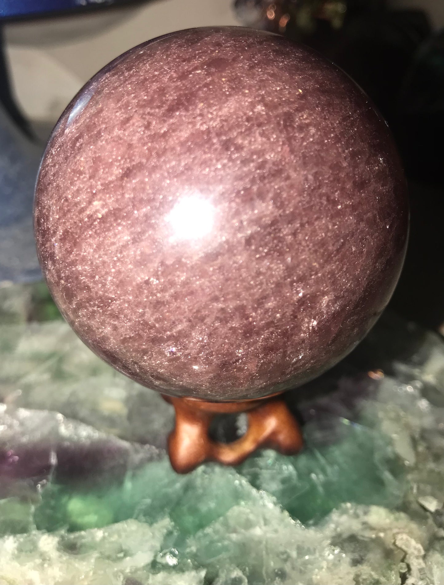 Lepidolite Sphere