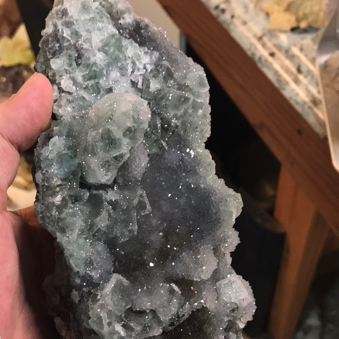 Green Sugar Fluorite tinajoe