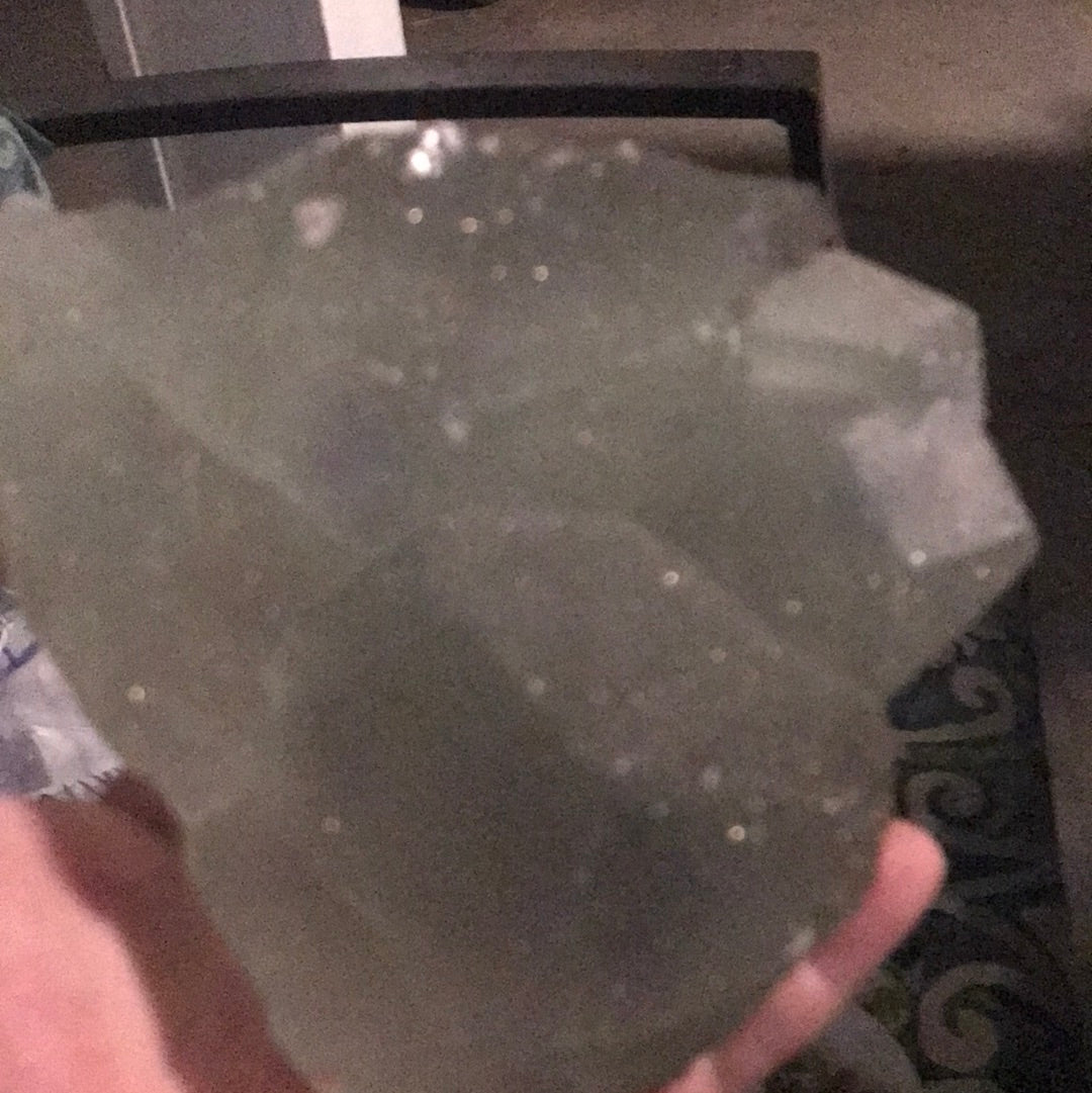 Green fluorite and aquamarine slimer allli