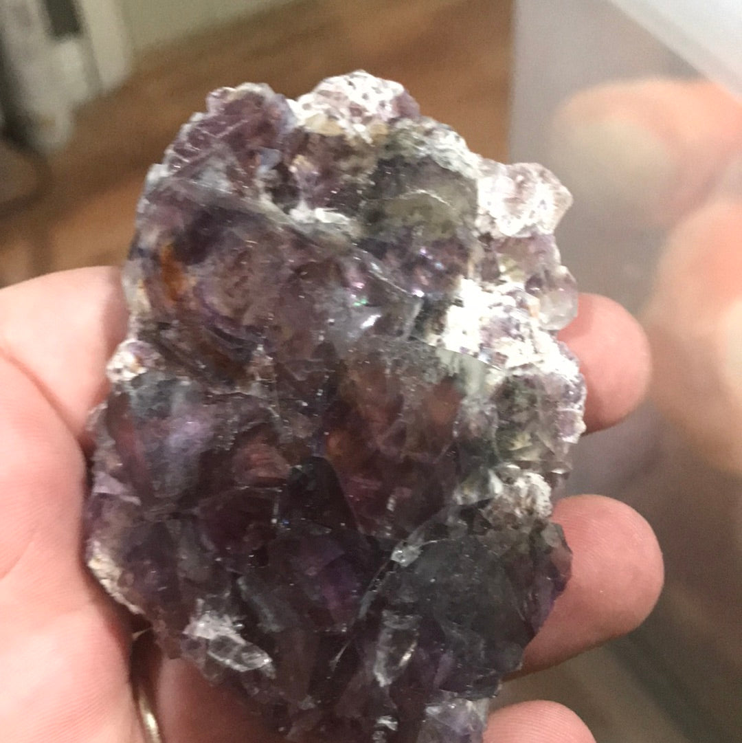 Purple and Green fluorite Rosario
