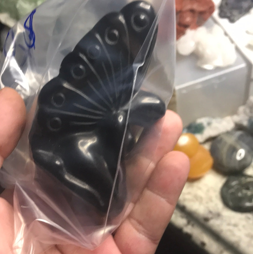 Mindi black obsidian fairy