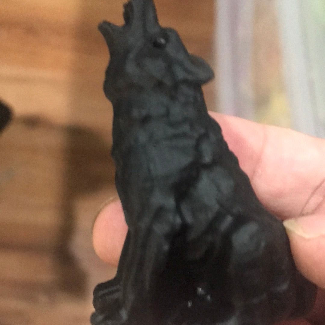 Mario black obsidian tower and wolf