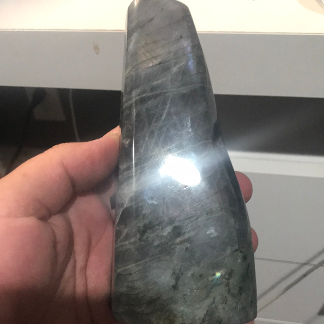 Labradorite Kristen and claim bag tourmaline