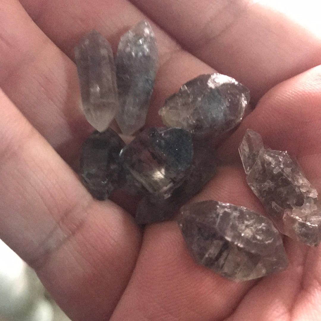 Pink calcite pyrite and fluorite tower KC