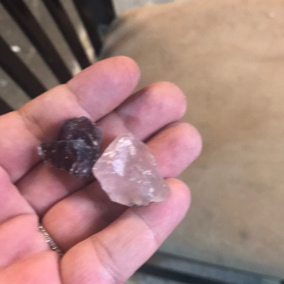 Lindsay Purple Phantom and pink fluorite