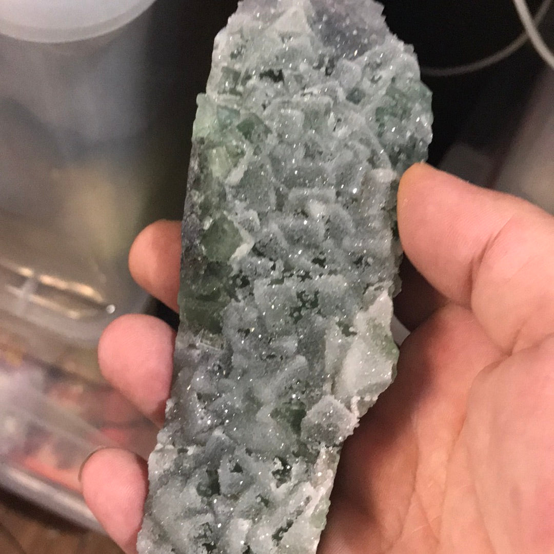 Green sugar fluorite Claire