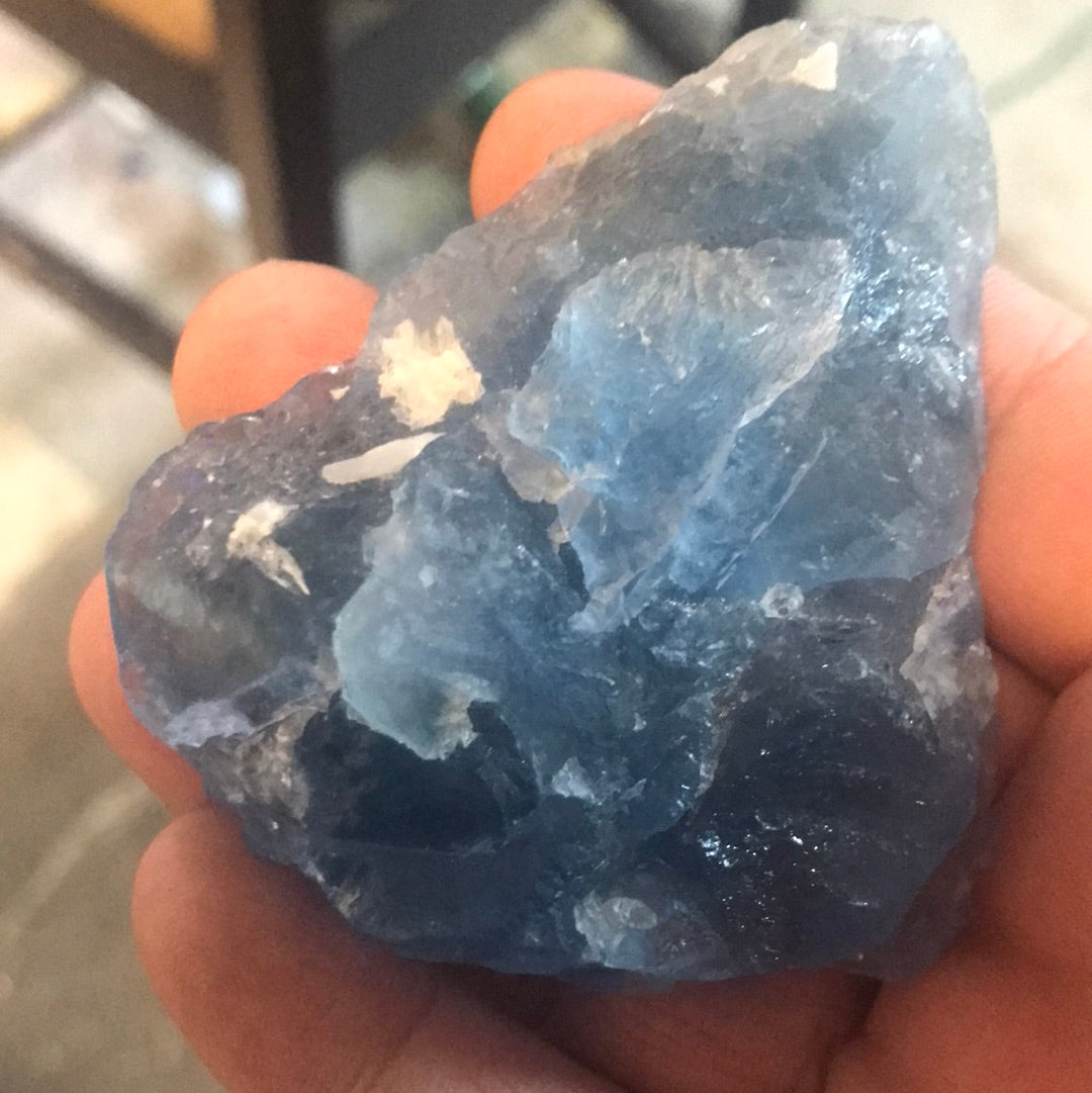 Green and clear fluorite X-ray