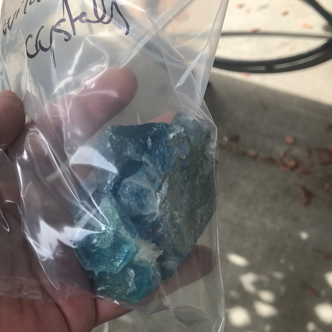 Wild Flower Blue Fluorite