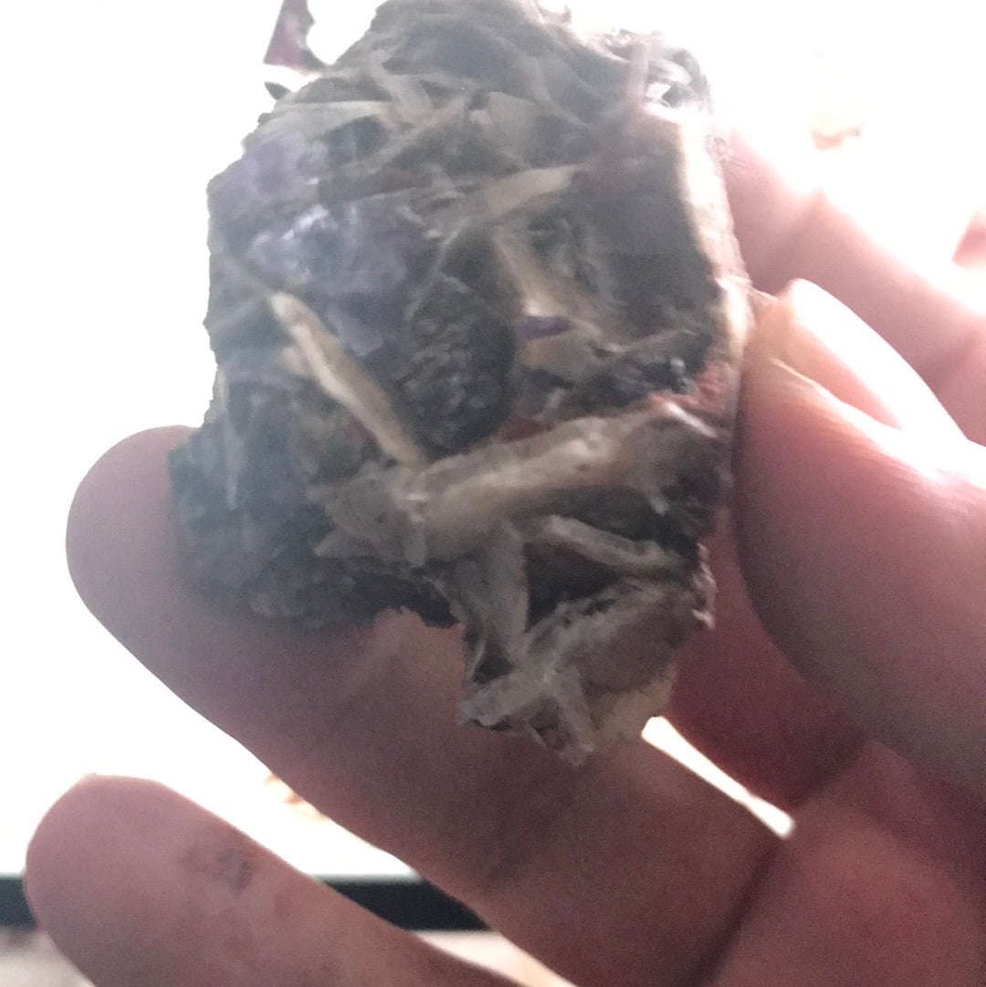 Purple navidad fluorite bunger