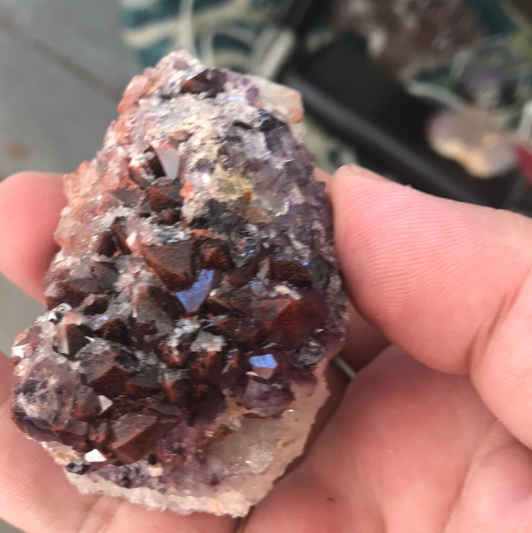 Purple window fluorite rosex