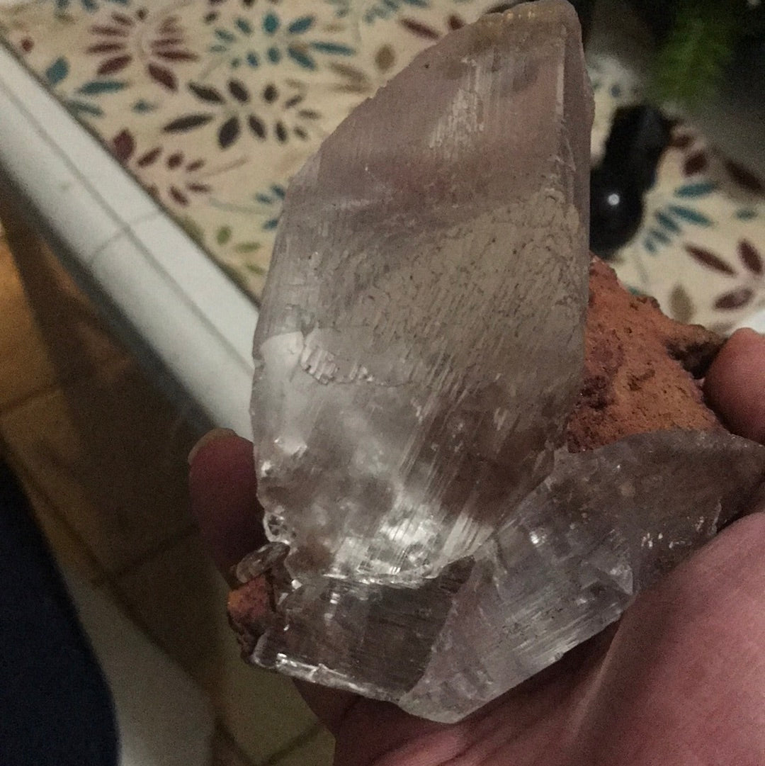 Black obsidian Tina selenite