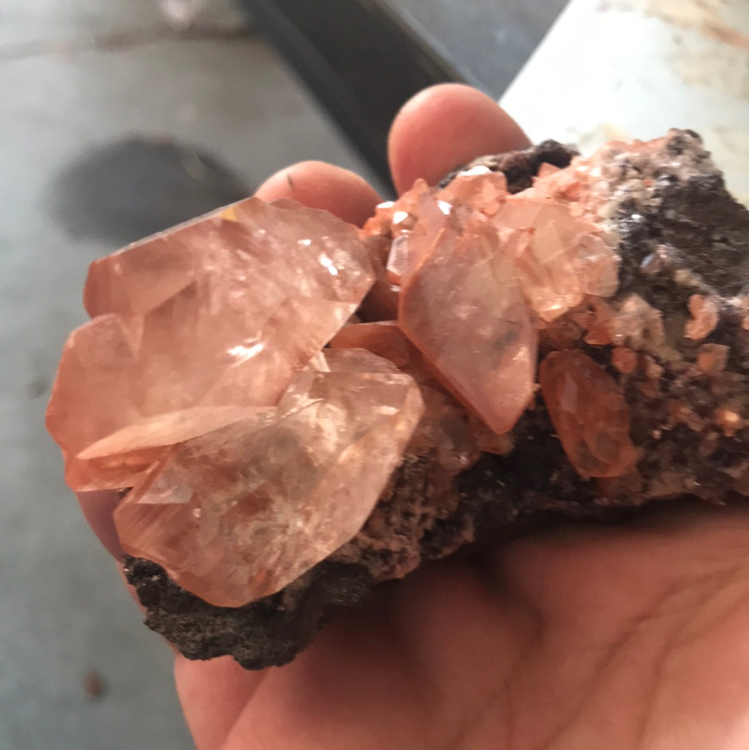Red diamond calcite Intuitive