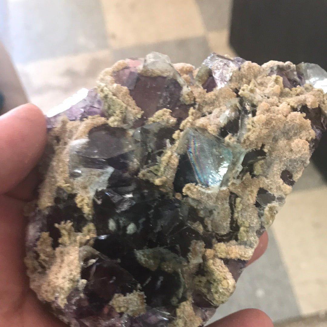 Purple sugar fluorite Jenn