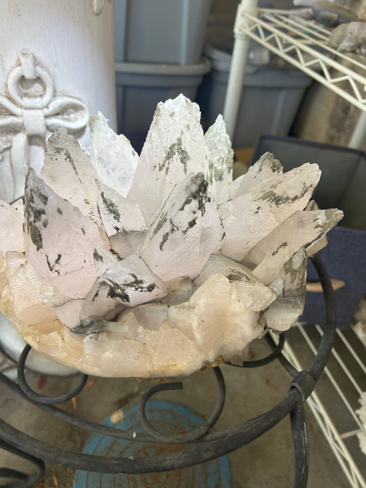 Large Pink Dogtooth Calcite Cluster Stunning Pink UV! Rare Find