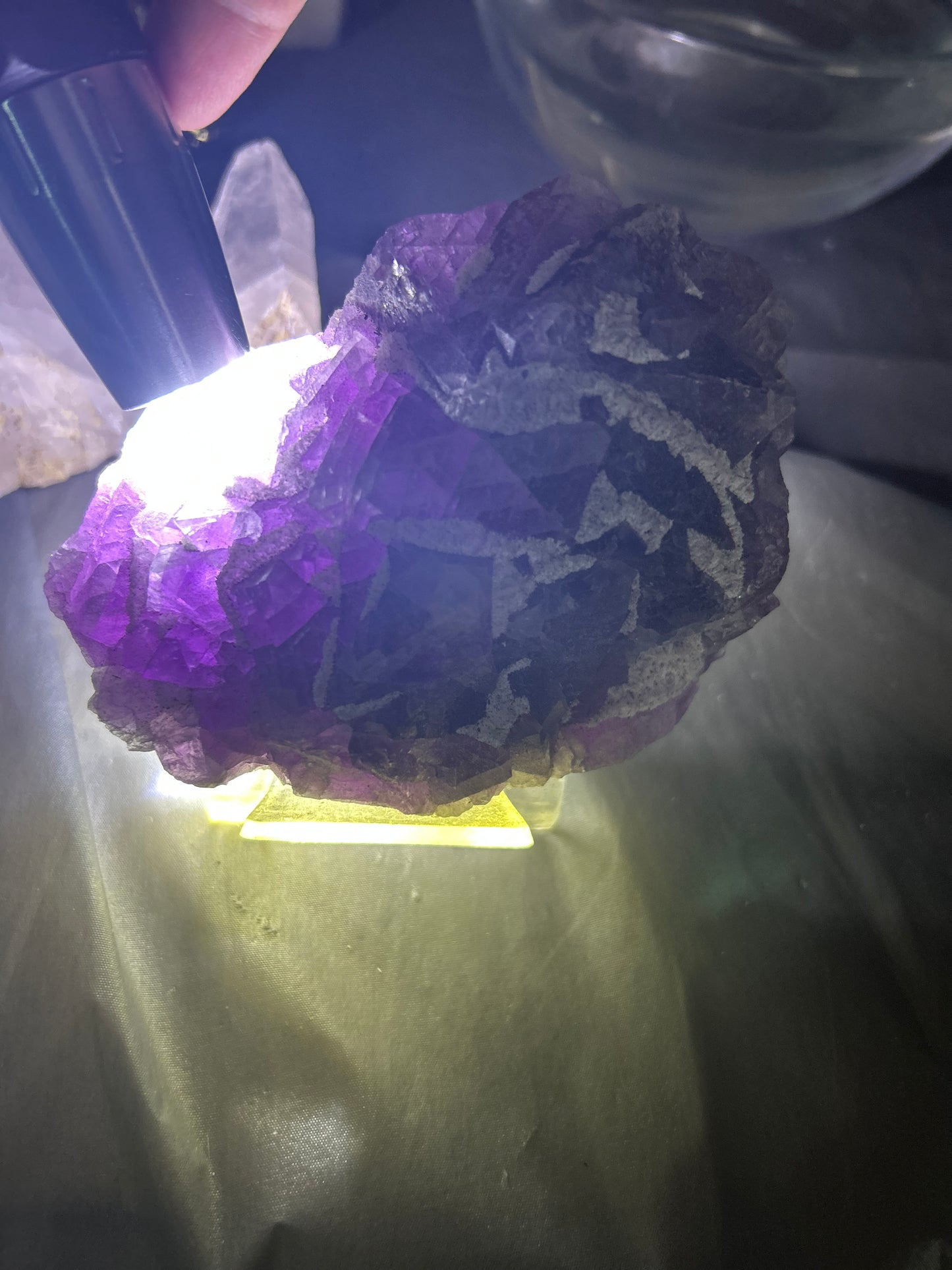 Purple Fluorite Raw Cluster