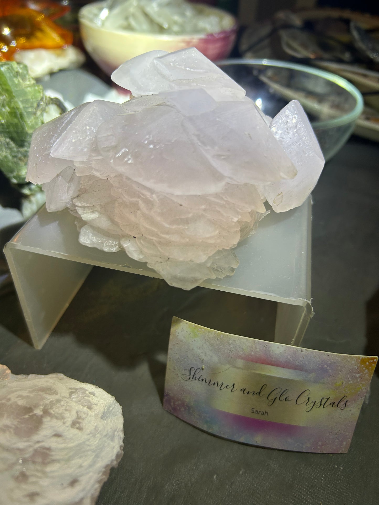 Rare Pink Pagoda Calcite