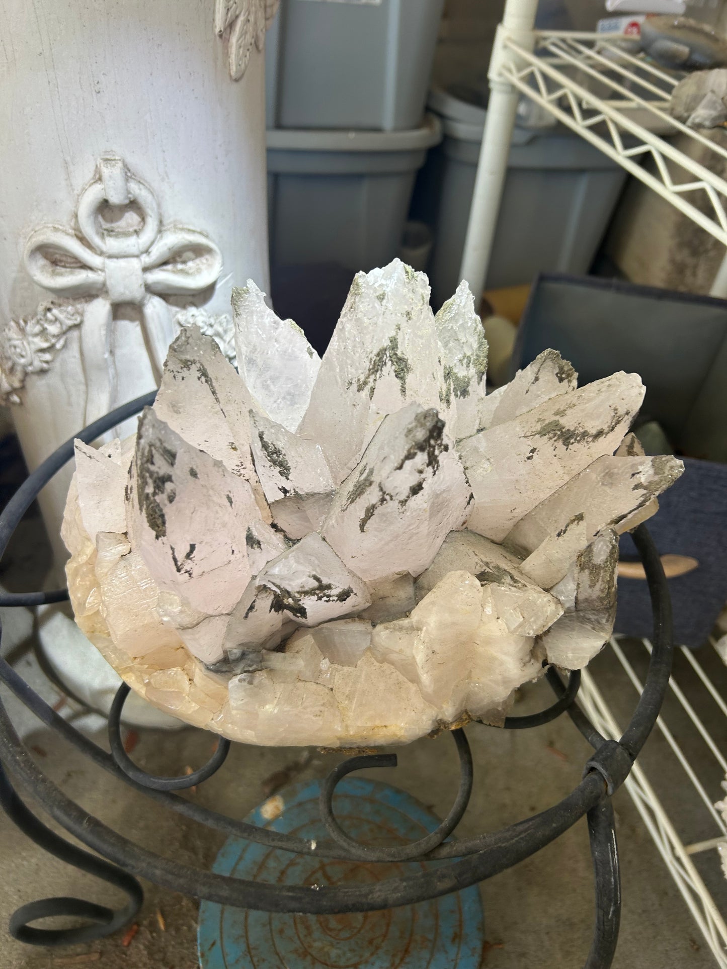 Large Pink Dogtooth Calcite Cluster Stunning Pink UV! Rare Find