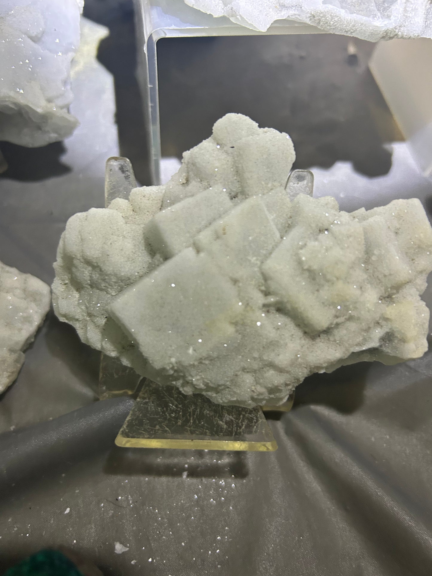Blue Sugar Cubic Fluorite