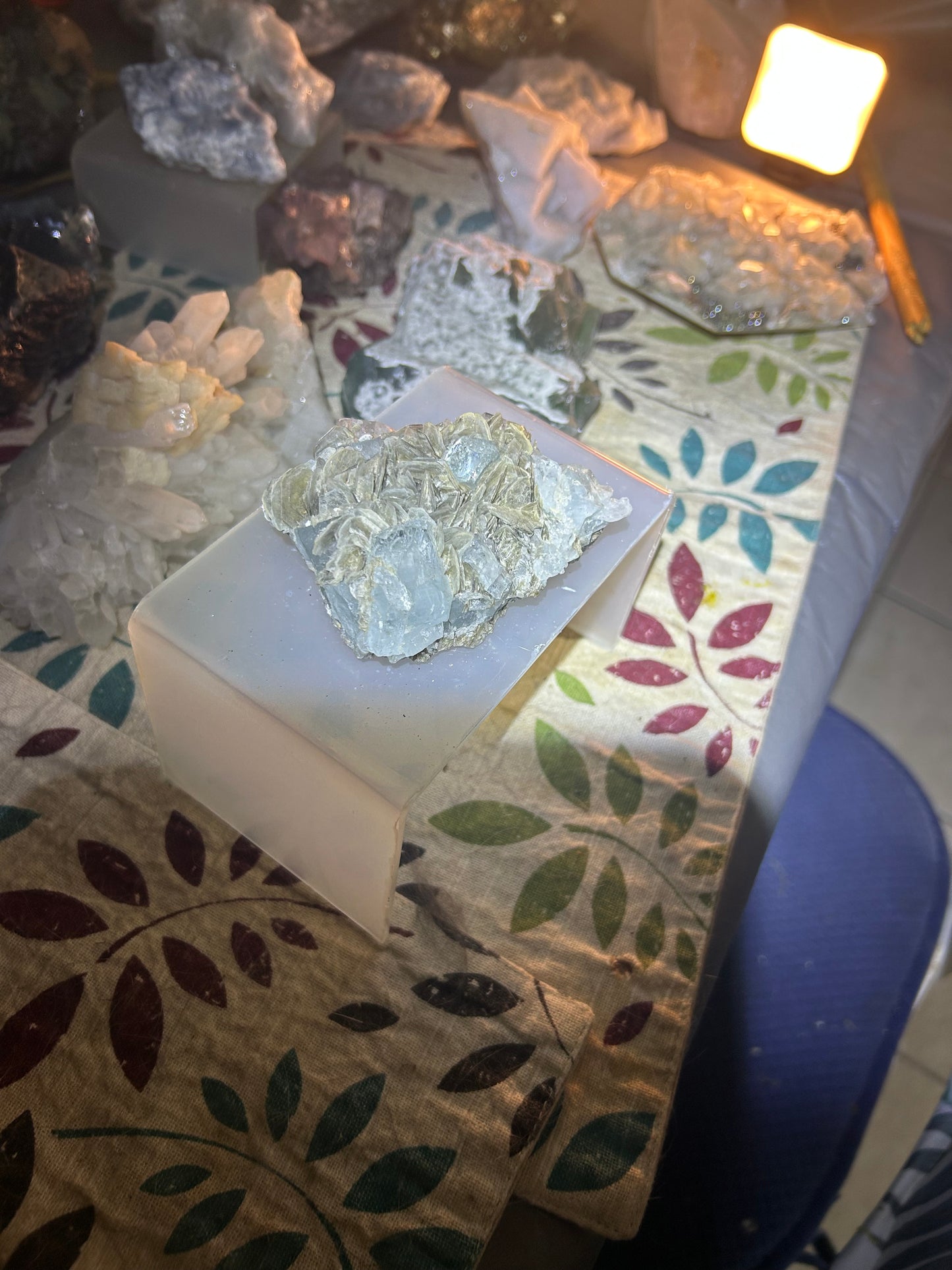 Aquamarine and Mica Cluster