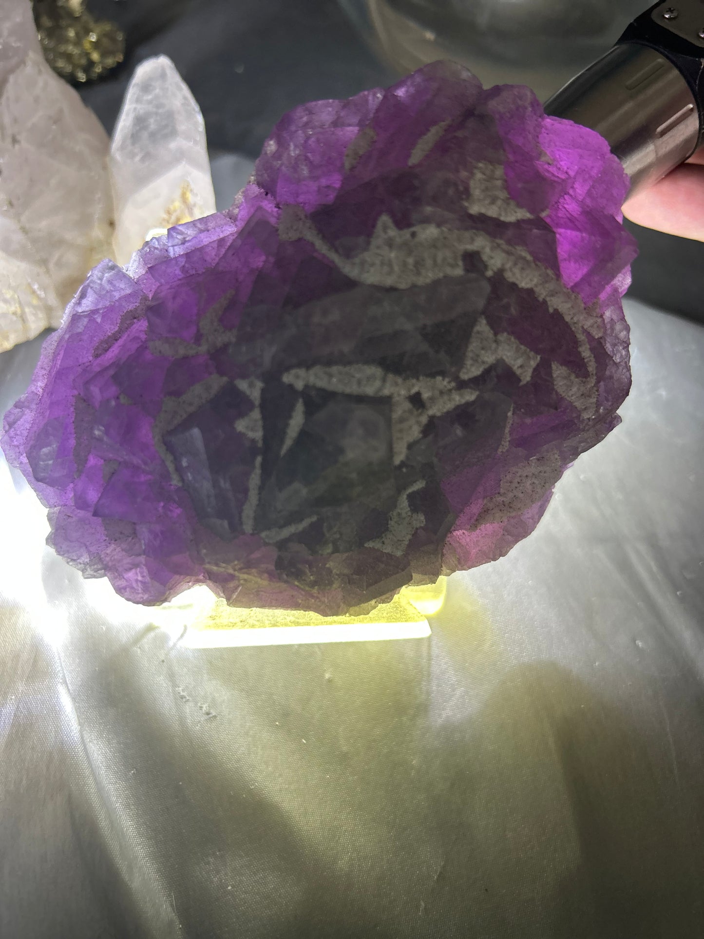 Purple Fluorite Raw Cluster