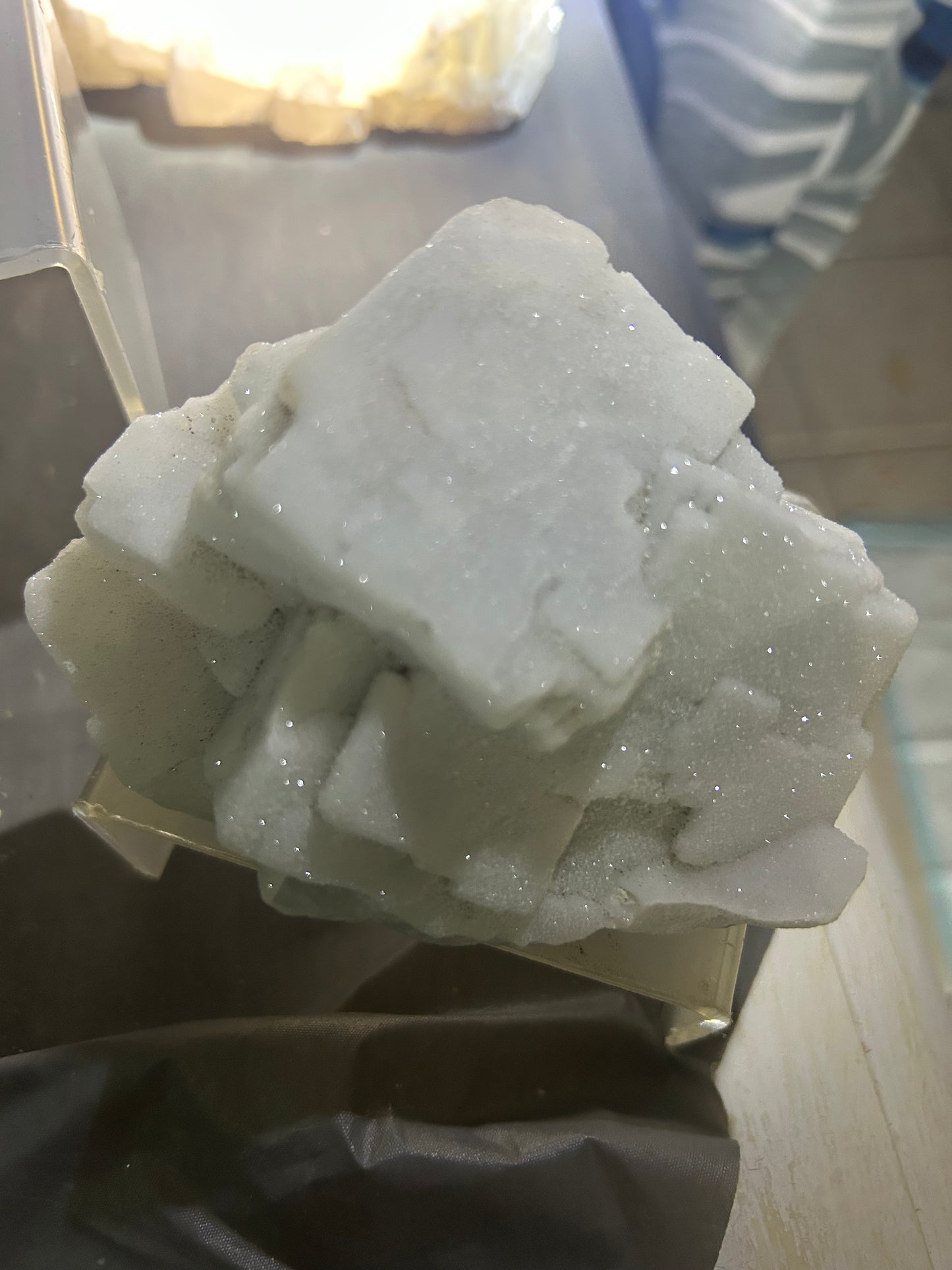 Blue Sugar Cubic Fluorite Rare