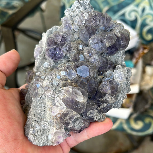 Purple tanzanite fluorite Christie