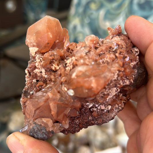 Red diamond calcite Kevin and Christie
