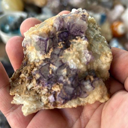 Purple sided fluorite Christie