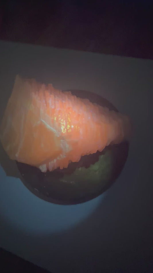 Pink Chip Calcite Display Piece