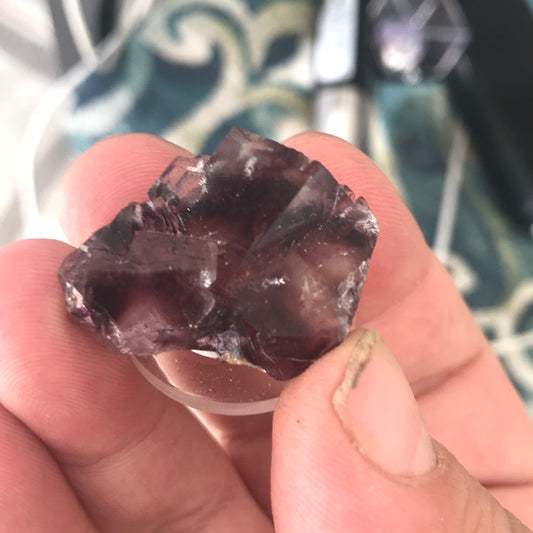 Red cubic Fluorite Kricket