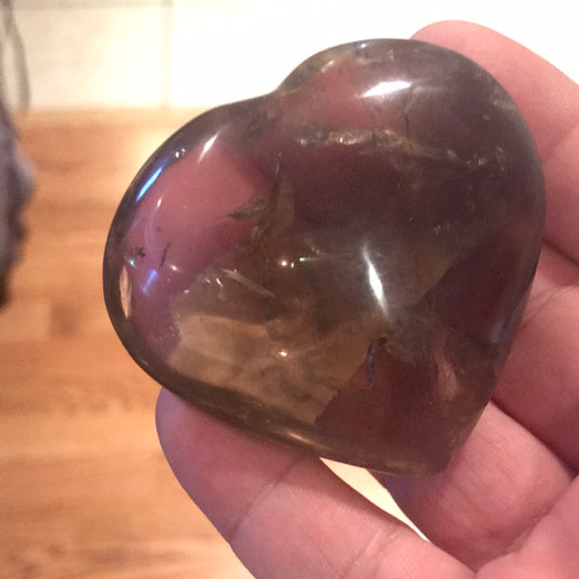 S13 Smokey Quartz Heart