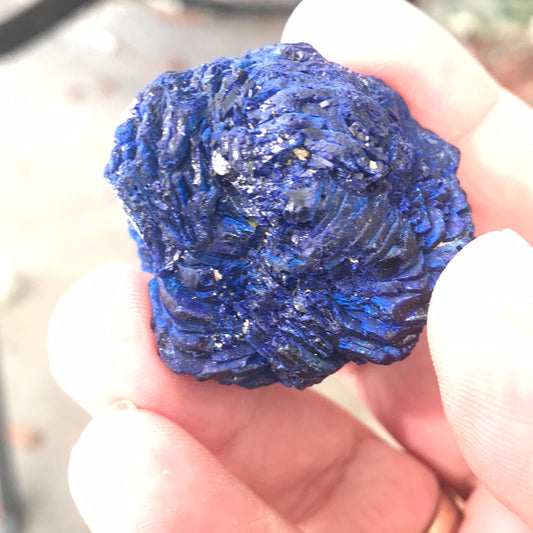 Blue Azurite flower Lady