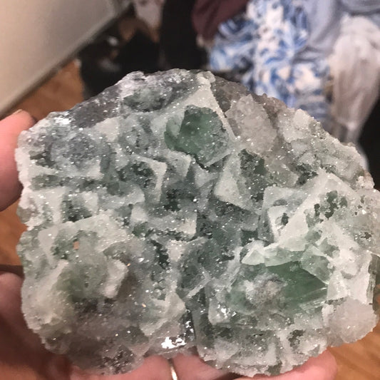 Purple and Green fluorite Rosario
