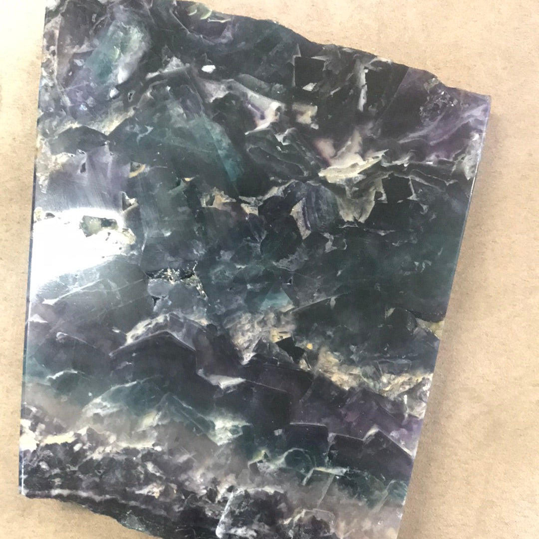 Fluorite large slab Kelly