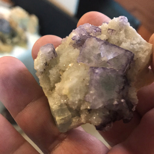 Purple sided fluorite Zandra